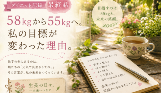 58kgから55kgへ。私の目標が変わった理由